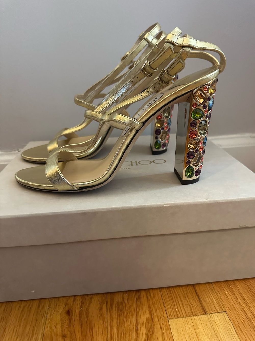 Jimmy Choo Maeve Gemstone block heel